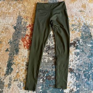 Zella Olive Green Live In Leggings High Waisted S